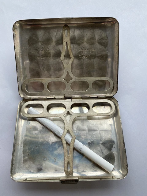 jg ltd silver cigarette case JG LTD STERLING Silver Cigarette Case $1,060.00