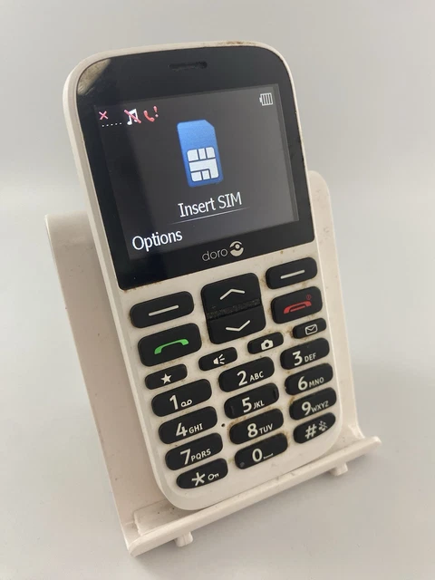 DORO 1370 WHITE Unlocked 8MB Big Button Loudspeaker GSM