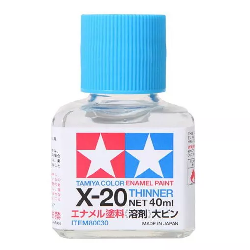Tamiya Craft Tools 80030 ; X-20 Enamel Paint Thinner (40ml) For Model Kit