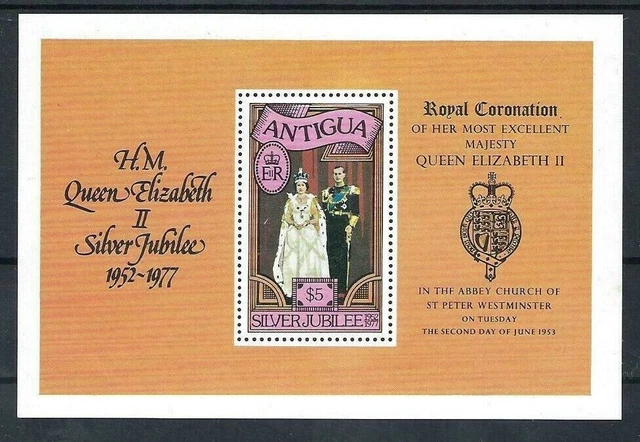 Antigua 1977 Silver Jubilee sheet SG MS 531 MNH mint *COMBINED P&P