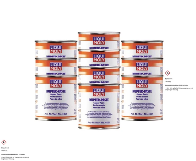 LIQUI MOLY 10x1 kg Kupferpaste Copper Paste Schmiermittel Korrosionsschutz
