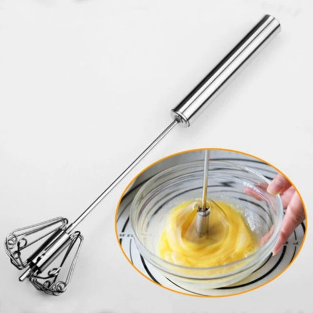 Kit frullatore di uova 10/rotazione manuale in acciaio inox miracoloso spinta