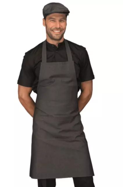 Delantal Cocinero Babero Black Vaqueros Negro -70x90 CM - Isacco Uniforme