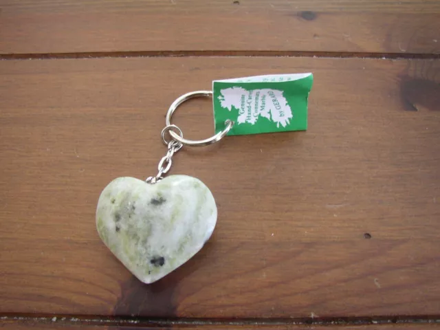 Heart Key Rings, thick, Connemara Marble by Gerard, your choice
