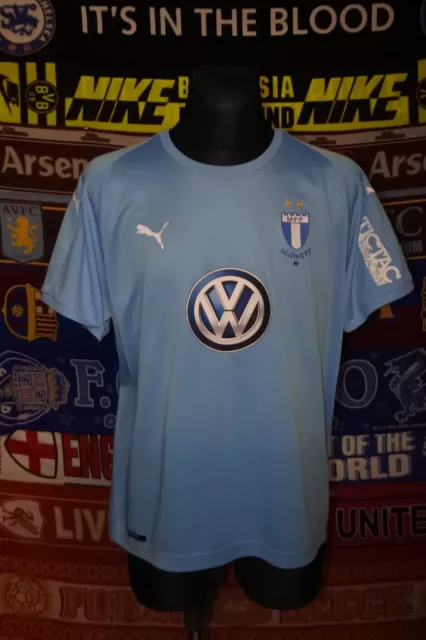 5/5 Malmö FF adults XL 2018 home football shirt jersey trikot soccer Malmo