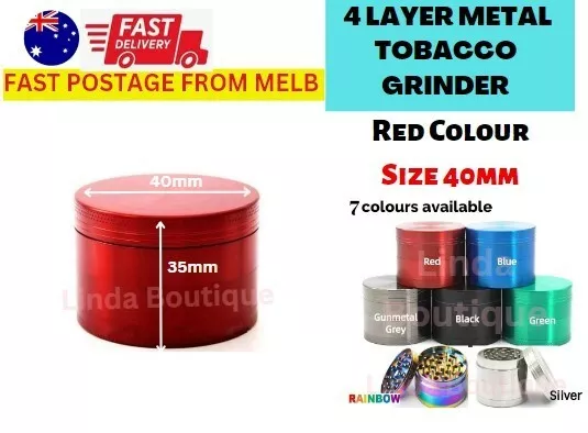 4 Layer Metal Grinder Zinc Alloy Herb Tobacco Smoke Crusher Spice Hand Muller