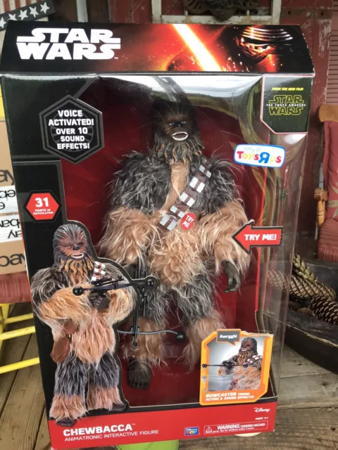 Star Wars Chewbacca Animatronic Interactive 17" Figure Toys R Us Exclusive MOVIE