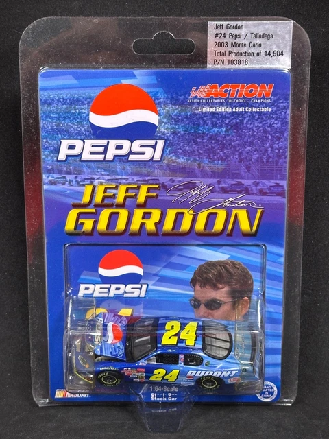 Jeff Gordon Signed LE NASCAR #24 Pepsi - Talladega - 2003 Monte Carlo 1:24 Scale Diecast Car