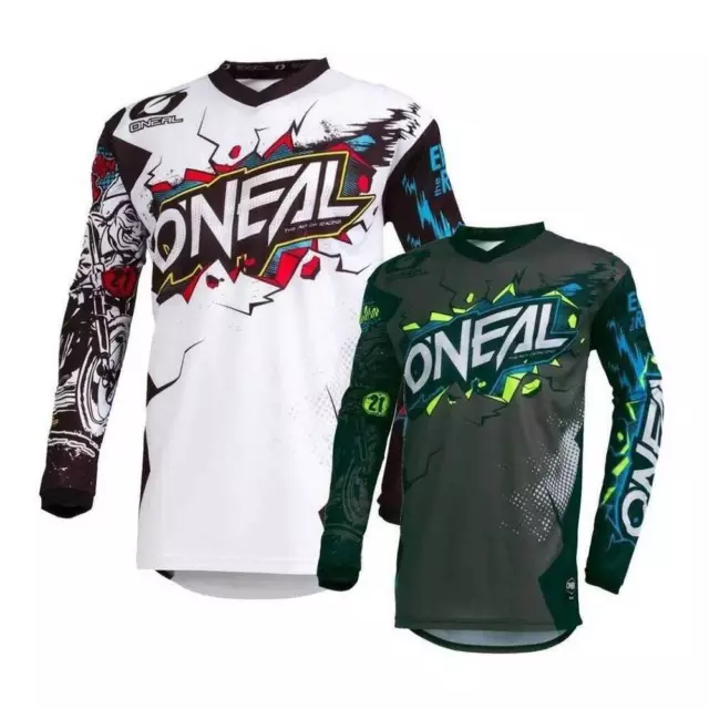 Motocross Chemise Oneal Élément Enduro Cross Quad MX Jersey Villain