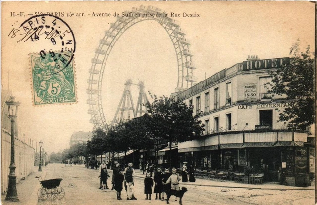 CPA AK PARIS 7e Avenue de Suffren. prise de la Rue Desaix (535066)