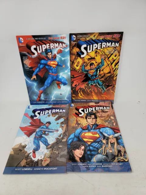 Superman Vol 1-4 ~ Dc Tpb * 4 Book Lot * New 52! *2012*