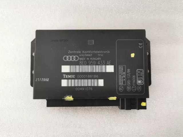 Audi A4 8E B6 B7 Zentralsteuergerät Komfortsteuergerät Modul module 8E0959433AE