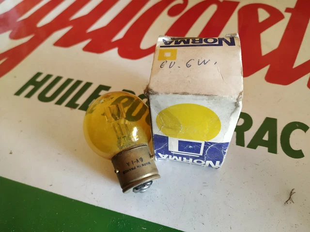 Ampoule NORMA 6V 45W BA21s - Axiale Incolore Ref 1202 - Occasion Bon état