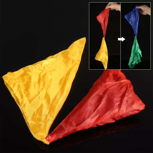 Hot Change Color Silk Scarf For Magic Trick Props Tools Toys Gift Easy to Learn