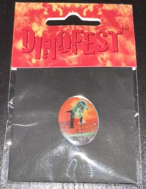 Rare Find Tyrannosaurus Rex Dino Dinosaur Pin NIP from Dinofest Chicago SEALED
