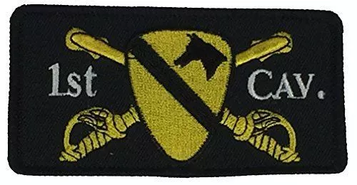 Us Army 1St Cavalry Cav Division Div Crossed Sabres Patch First Team Horse