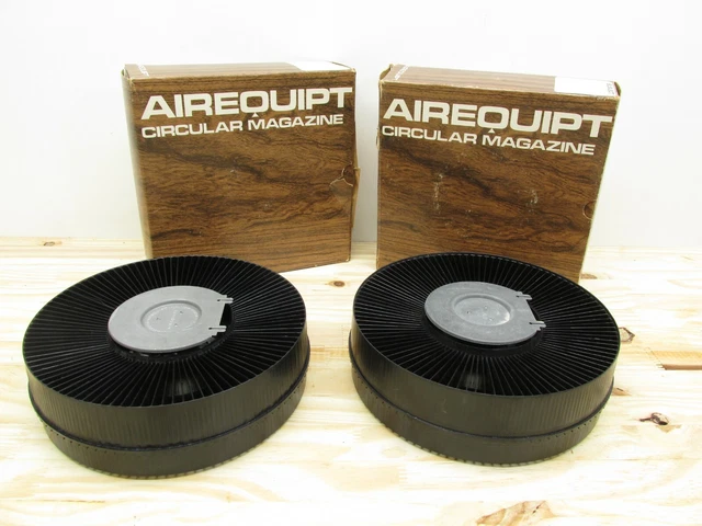 Carrusel 100 portadeslizantes cargador circular AIREQUIPT con caja vintage