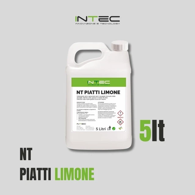 DETERGENTE ULTRA SGRASSANTE PER LAVAGGIO MANUALE STOVIGLIE 5Lt - INTEC