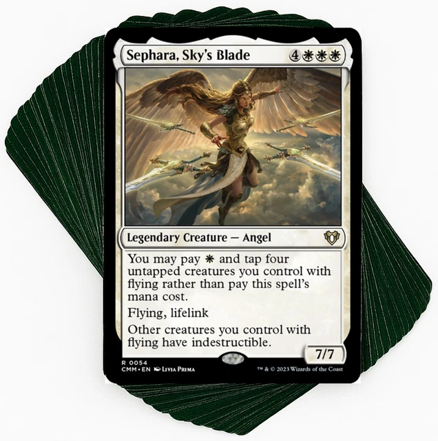 CUSTOM COMMANDER DECK*** Sephara, Sky's Blade - Angels - EDH MTG Magic Cards $77.85 - PicClick CUSTOM COMMANDER DECK*** Sephara, Sky's Blade - Angels - EDH MTG Magic Cards $77.85 - PicClick