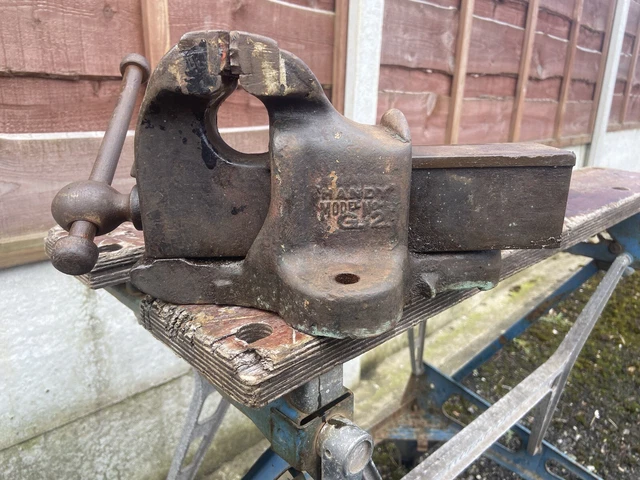 Rare Vice Collection RARE VINTAGE HANDY Model No G2 Bench Vice.. £45.00 - PicClick UK