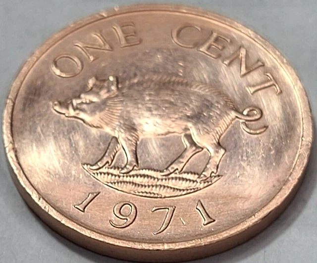 1971 Bermuda One Cent Coin KM# 15 US SELLER COMBINE SHIPPING