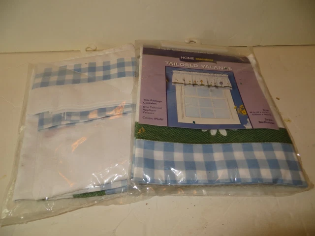 Home Essentials Tailored Birdhouse 24" Kitchen Curtain Set and 60" Valance