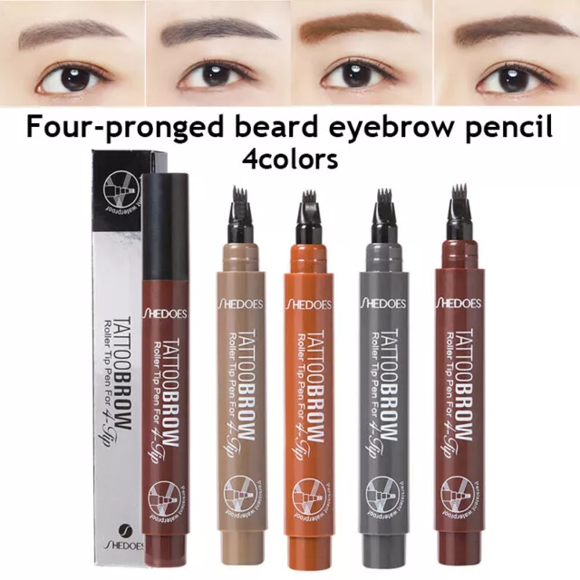 Microblading Imperméable Tatouage Sourcil Encre Stylo Durable Crayon de Fourch *