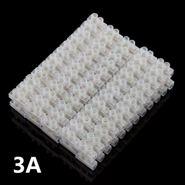 10 Pack 3A 12 Position Dual Row Terminal Strip Screw Terminal Barrier Block