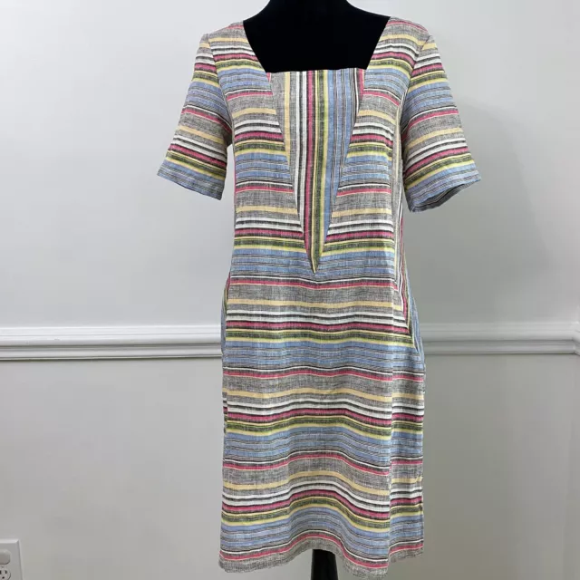 For Cynthia Linen Blend  Pocket Dress Size Small