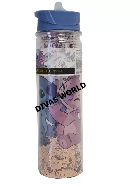 BOTELLAS DE AGUA Disney Stitch Angel brillantes botellas para
