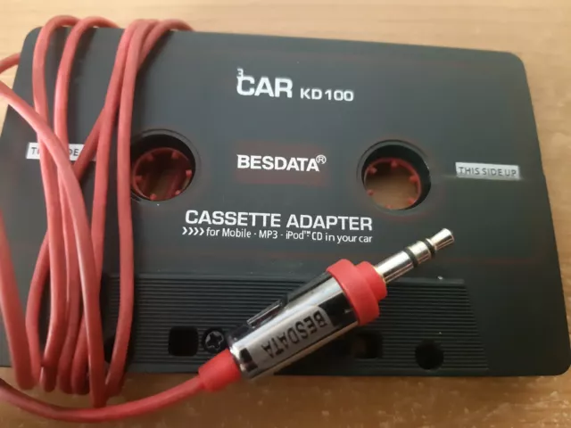 BESDATA Car Cassette Adapters for iPod, iPad, iPhone, MP3, Mobil Device, 3 Feet 2