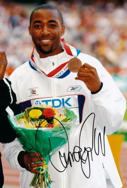 Darren Campbell - Athletics Signed Autographed Photo Print