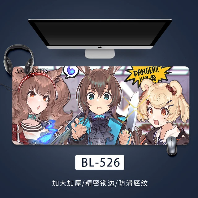 Arknights Cosplay Large Mouse Pad Game Computer Keyboard Table Pad Anime Gift