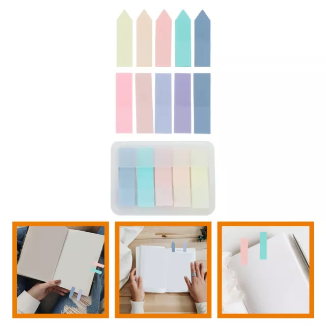 3 Sets of Multi-function Sticky Tabs Convenient Page Markers Portable Book Tabs