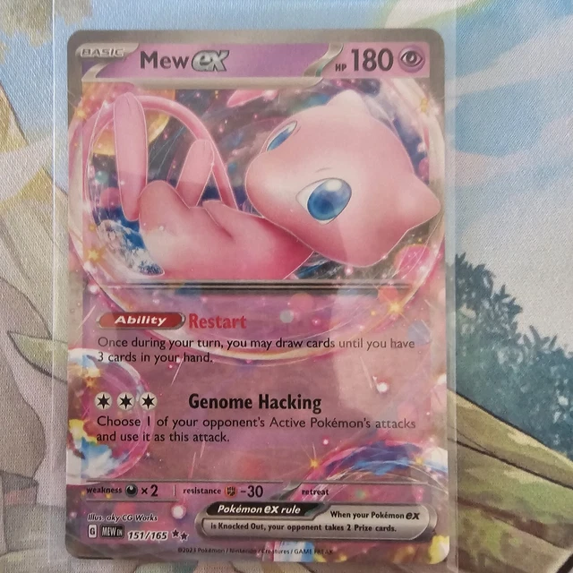 Pokémon Mew ex 151/165 SV 151 Mew EN Holo Double Rare Pokémon Mew ex 151/165 SV 151 Mew EN Holo Double Rare