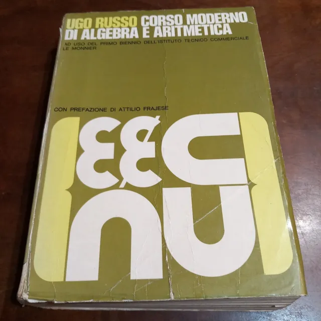 Libro Ugo Russo CORSO MODERNO DI ALGEBRA E ARITMETICA - 1974 Prima Ristampa - 6 2