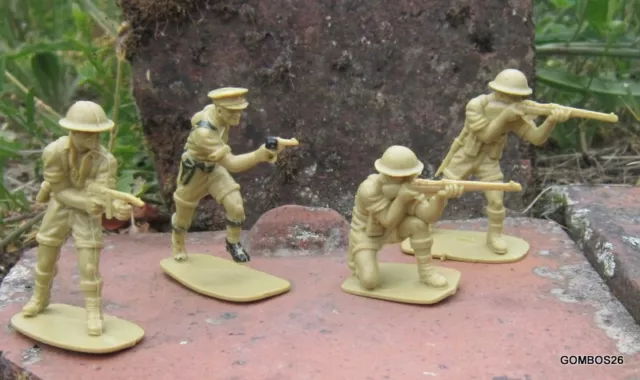 Figurines Airfix 1:32 Wwii British 8Th Army / Lot 4 Soldats Britanniques