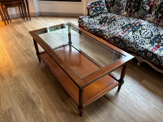 Table Ronde 120cm Plateau En Verre Piétement Croisé Métal Noir