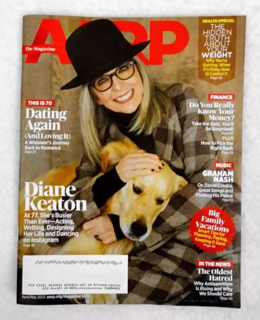 NEW AARP MAGAZINE April/May 2023 Diane Keaton Pages Never Turned 7.79