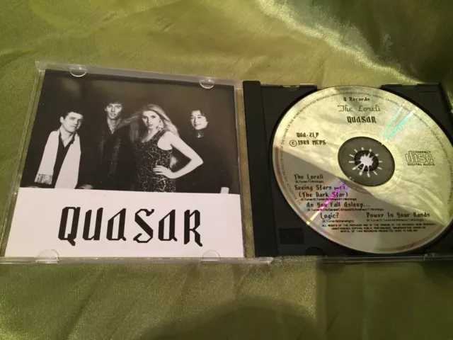 Quasar - The Loreli - Q Records 1989 Selbst Herausgegeben Uk Cd Selten Prog Gut 2