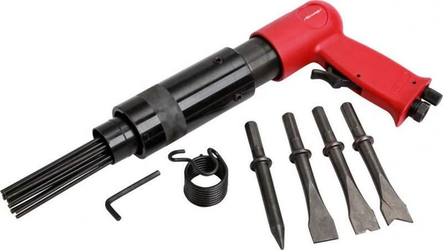 150 MM Air Alimenté Marteau Avec 19 Broche Détartrant / Rouille Rem Lime Outil 4