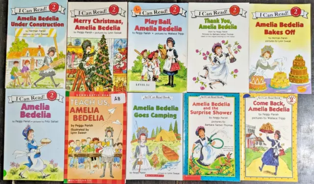 Amelia Bedelia Books I Can Read 10 Book Lot Children's Readers PB Level 2 Reader
