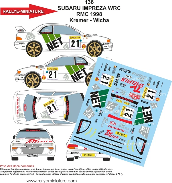 Provence Moulage CITROEN XSARA WRC 1ST MONTE CARLO K1893