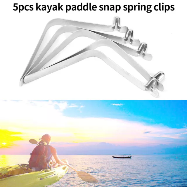 KAYAK PADDLE SPRING Clip Single Button Durable Tent Pole Push Clamp Awning  $6.46 - PicClick AU