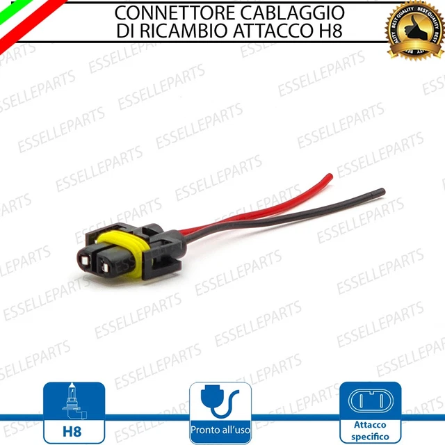 ECSiNG Connettore cablaggio fanale posteriore per auto, 4 pin, spina di cablaggio per telaio posteriore 20 cm, 12495980 46556347, compatibile con Fiat Punto Alfa Romeo 147