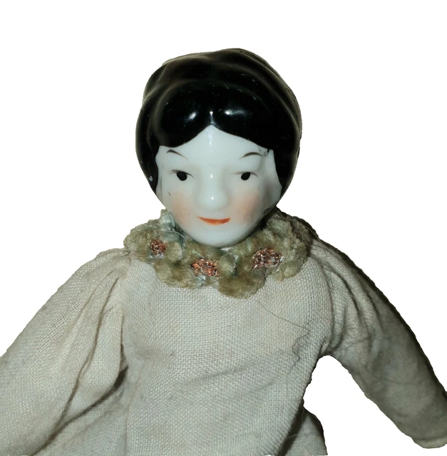 Poupée Ancienne Mignonnette Unis France - Tête Porcelaine - Fabrication Française