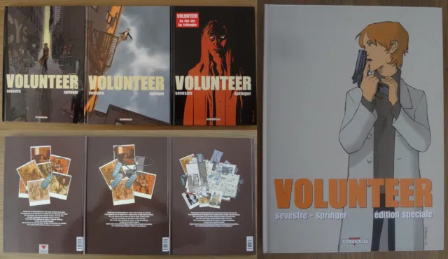 Volunteer, série complète de 3 tomes en EO* + 1 TL de TBE à comme neuf*