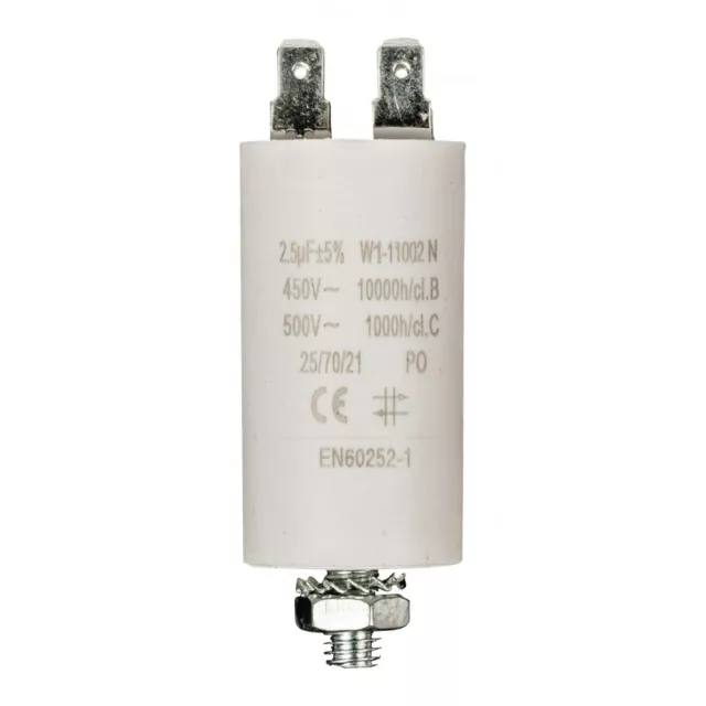 FIXAPART Condensateur Standard Permanent 2.5uf / 450 v  Micro Farad Cosse 2.5 mf