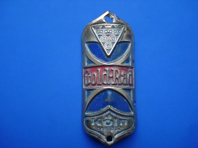 Plaque de vélo cuivre - Collection