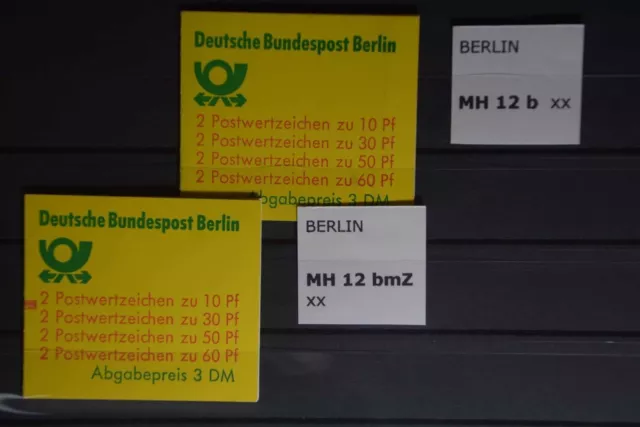 TP2 BERLIN Markenheftchen 12 b oZ, 12 b mZ postfrisch